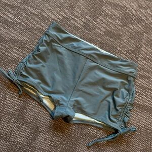 Cupshe Ruched green swim Shorts